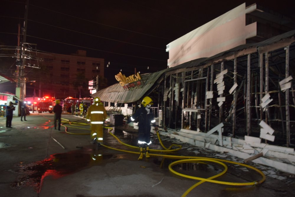 Pattaya fire Korean restaurant Fire strikes Korean