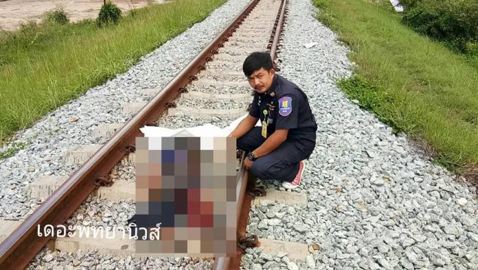 27 year old Thai man killed by train in Pattaya area