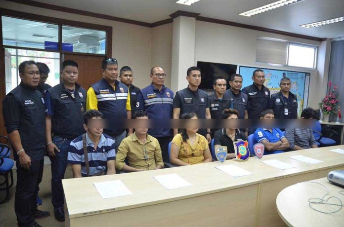 Illegal foreigners and over stayers rounded up in Pattaya sweep