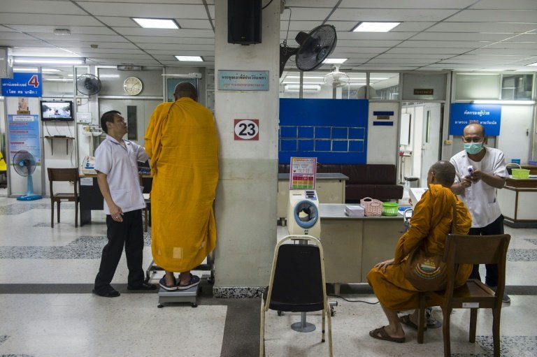With cases of diabetes, hypertension and knee problems skyrocketing, Thailand published a Monk Health Charter last December