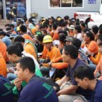 136 Cambodians discovered without work permits arrested in early morning construction site raid