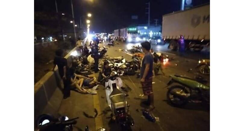 Illegal bike race turns deadly in Samut Sakhon