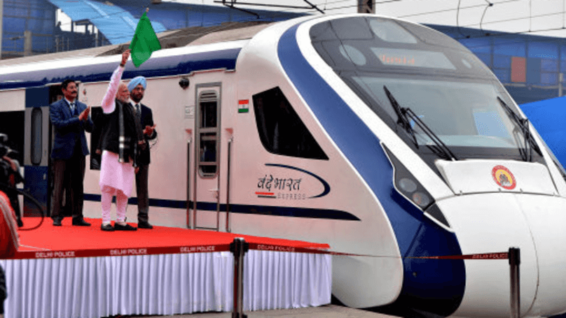India's New High Speed Train Breaks Down On First Trip After Hitting Cow