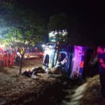 Bus flips in Nakhon Ratchasima, 31 hurt