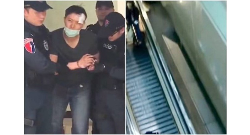 Man throws wife from fourth floor of airport