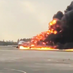 Footage Emerges Of Plane Crash Landing On Fire At Russian Airport