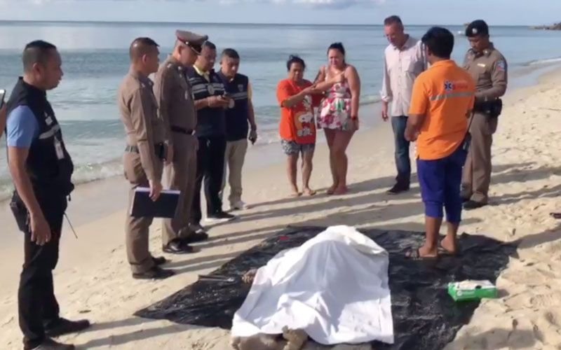 Russian tourist finds DRUNK HUSBAND washed up on Samui beach