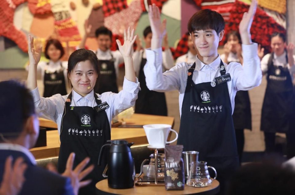 Starbucks opens first store with sign language capability in China