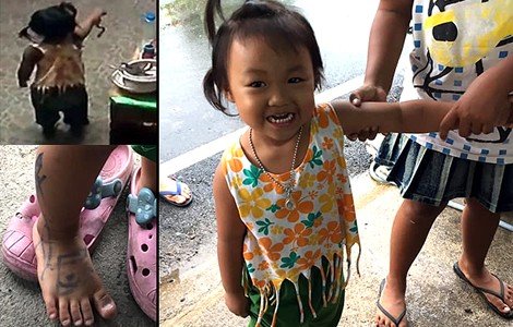 Family to visit Buddhist shrine as little Thai girl miraculously escapes playing with a cobra snake