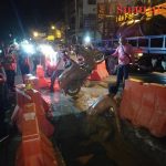 Teens seriously hurt as bike goes down Pattaya sink hole