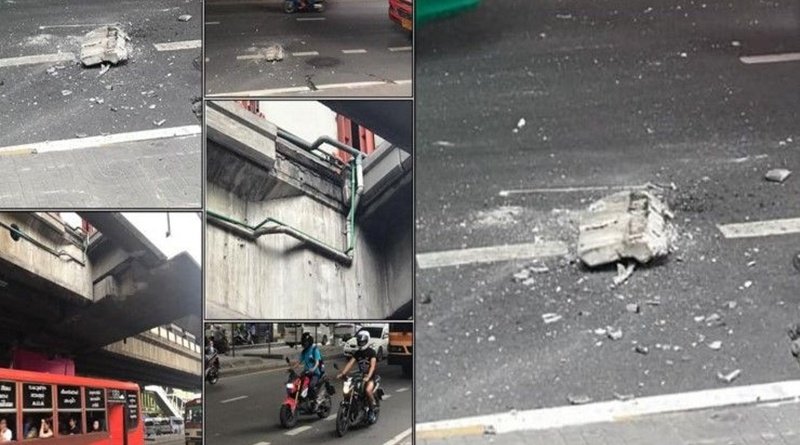 Concrete falls from Ari BTS Station, luckily no one was harmed