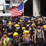 HONG KONG POLICE TEAR GAS PROTEST AGAINST MOB VIOLENCE