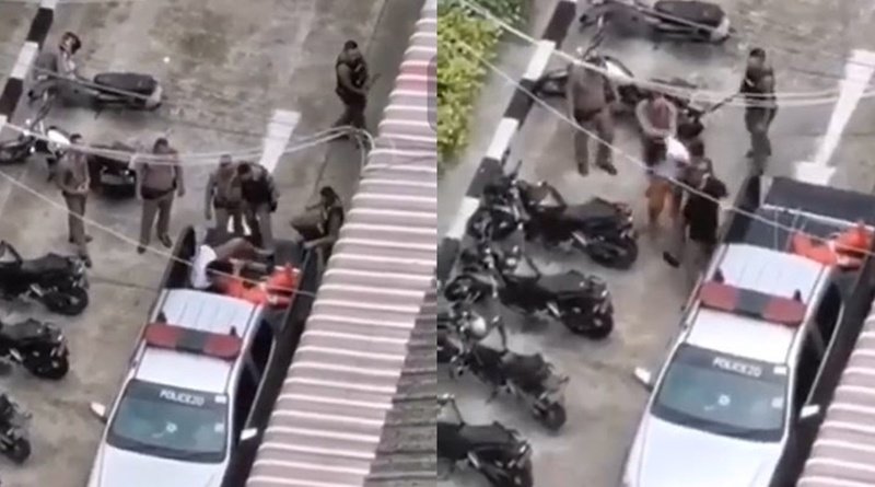 Policemen caught on video beating suspect