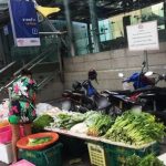 Street Seller in front of MRT won’t let girl get her motorbike