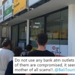 Tourists are being scammed in Bali after losing their cards in ATMs