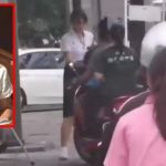 Netizens applaud student refusing to move for sidewalk motorbikes