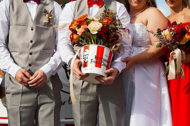 KFC is offering couples chicken-themed weddings