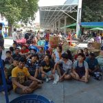 Police crackdown on illegal foreign market workers in Chonburi