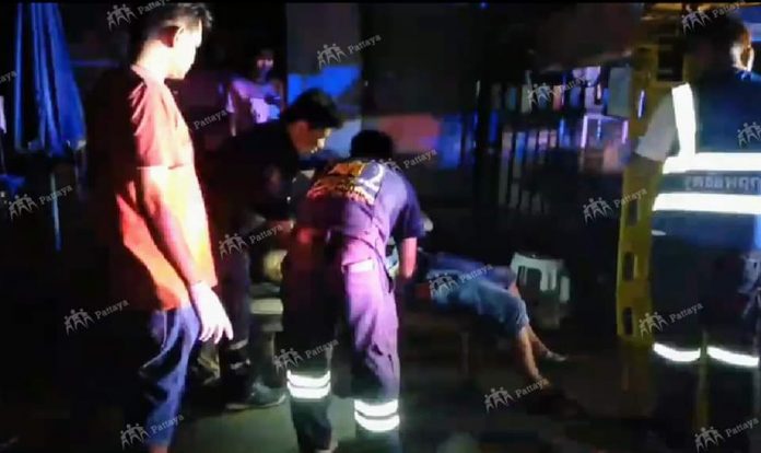 Saudi tourist injured from a slash wound in Pattaya