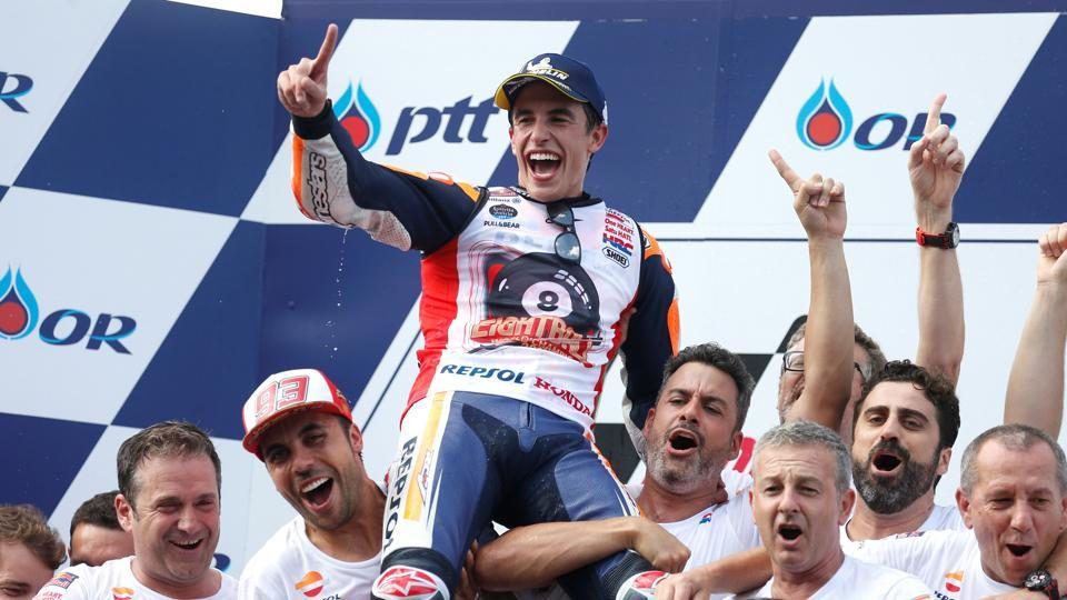 Marc Marquez seals sixth MotoGP title with Thailand win