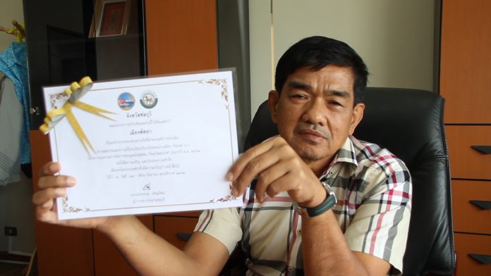 Pattaya receives certificate award for excellent quality Garbage and Waste Management