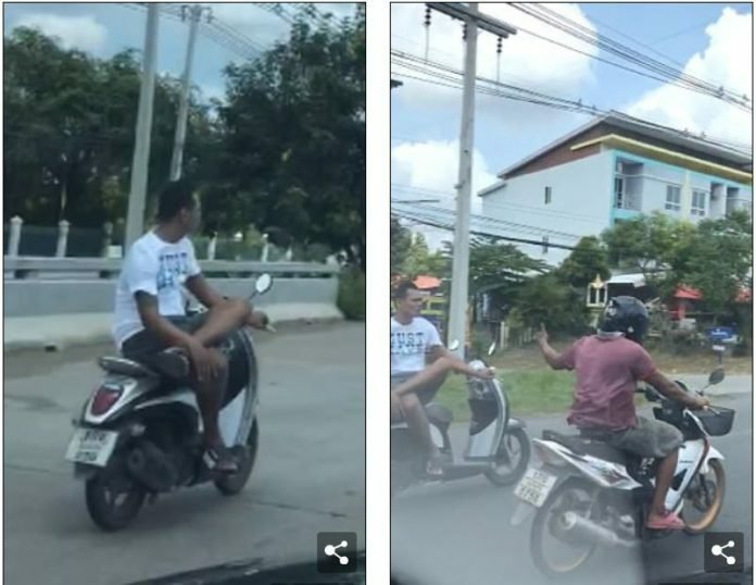 The most relaxed motorcyclist in Thailand