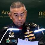Tearful Thai general