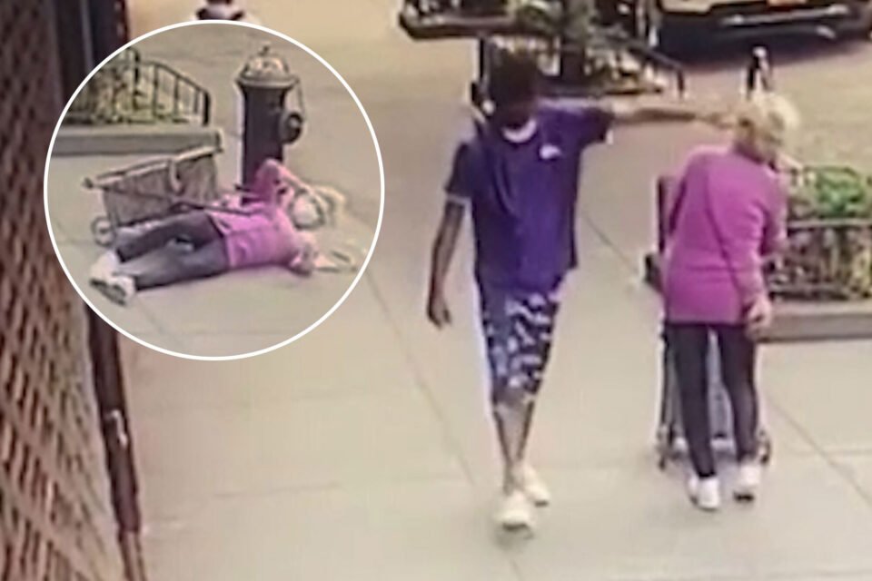 Brute ruthlessly knocks down 92-year-old woman in random NYC attack