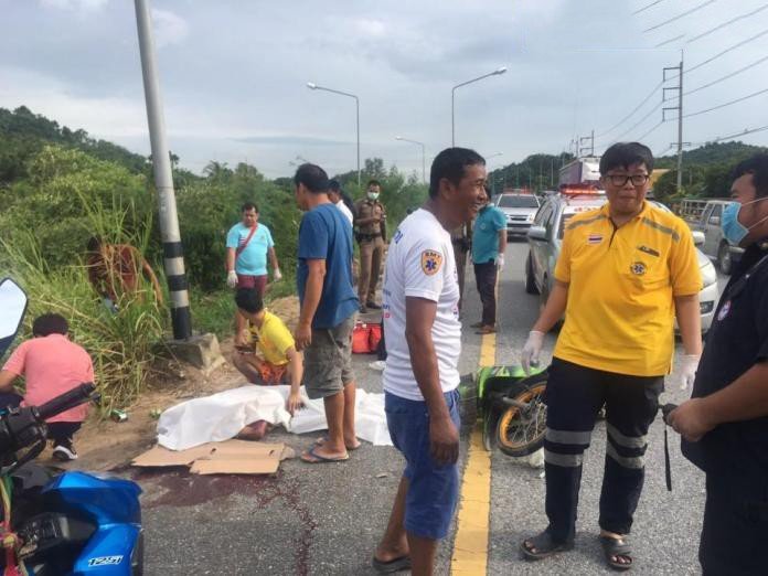 Fifteen year old boy killed in motorbike accident in Chonburi-video