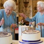 Queen on ‘sparkling form’ as she cuts cake ahead of Platinum Jubilee