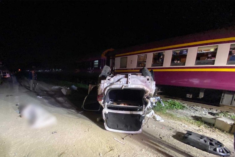 Railway crossing crash kills three