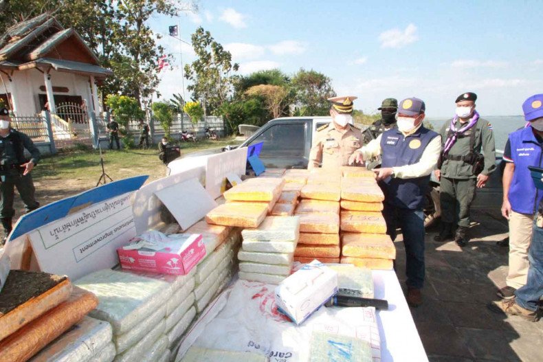 Contraband ganja two arrested