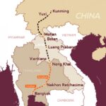 China-Laos- Railway Map