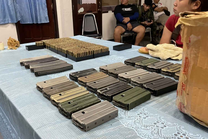 woman arrested with empty M16 cartridges
