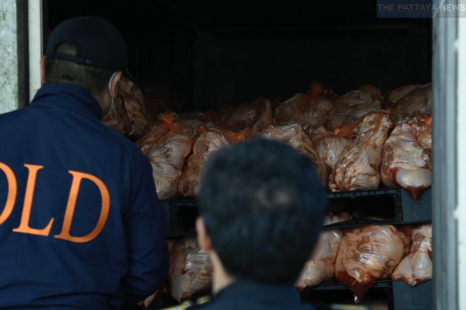 Chonburi Seizes 5100 Kilograms of Illegal Meat
