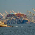 US bridge collapses as cargo ship plows into pylon