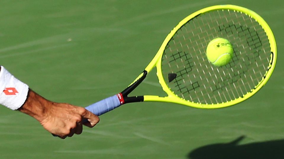 Spanish tennis player Aaron Corte