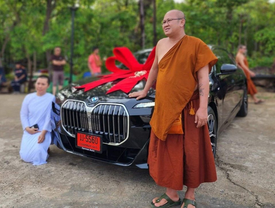 7 million baht gift BMW to famous preacher