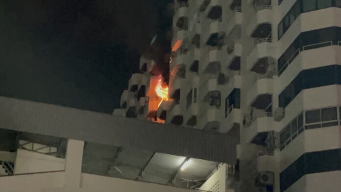Fire Breaks Out at Pattaya Condominium