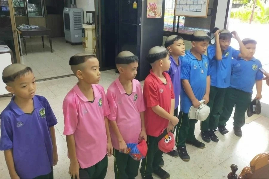 Controversy Over Catholic Monk Haircuts for Boys at Ratchaburi Church