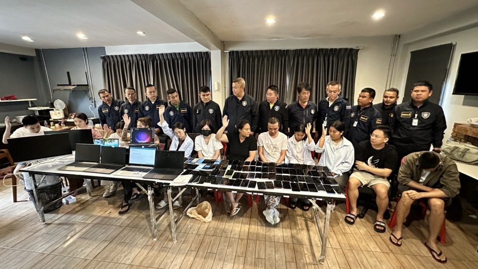 13 Foreign Call Center Scammers Apprehended in Significant Chiang Mai Operation