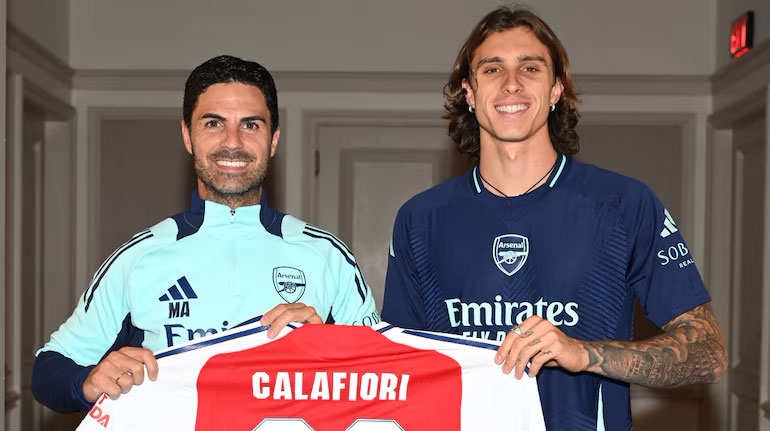 Arsenal Signs Italy Defender Riccardo Calafiori from Bologna