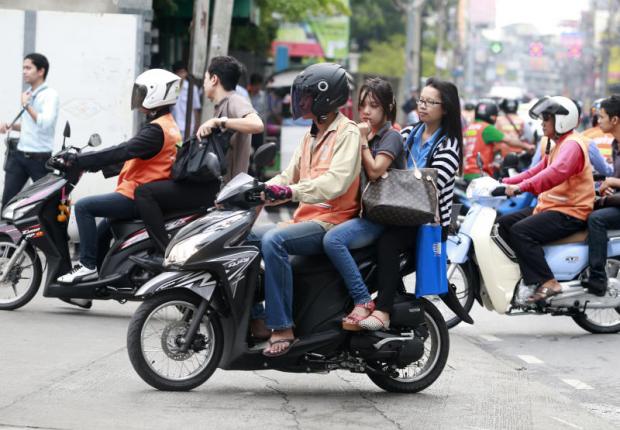 Officials Take Action Against Motorbike Taxi Drivers