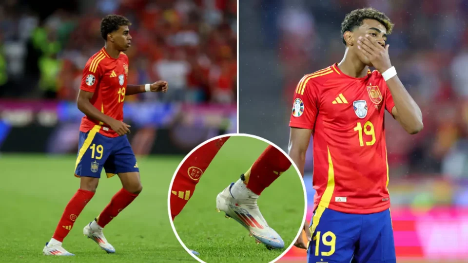 Spain's Lamine Yamal Honors Heritage with Flags on Boots