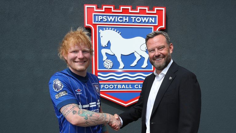 Ed Sheeran Acquires Minority Stake in Ipswich Town