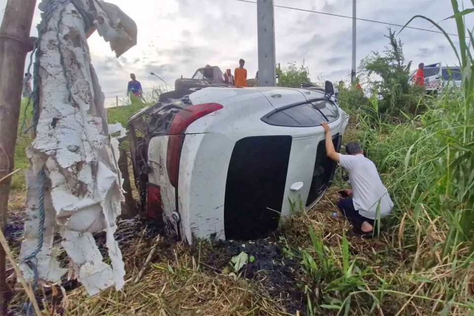 Woman survives as brand-new BMW Crash