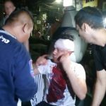 An Algerian tourist receives treatment after being attacked in South Pattaya