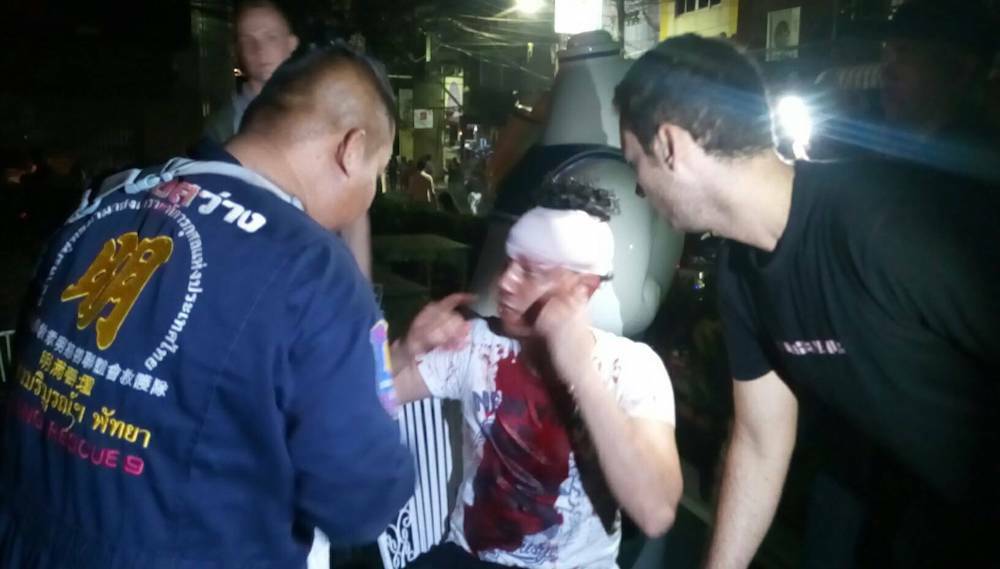 Bloody Foreigner on the rampage in Pattaya. - Cambodia 