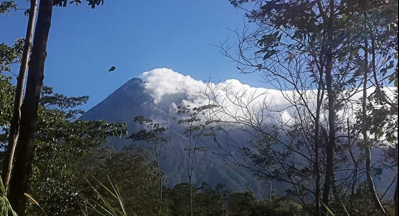 Smoke emanates from the crater of Mount Merapi in Magelang, Central Java, on May 22. Mount Merapi erupted again at 2:56 a.m. on Thursday four minutes.