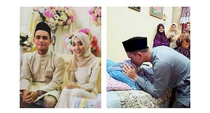 marriage bride died cancer her beau Azzam groom husband Bride dies